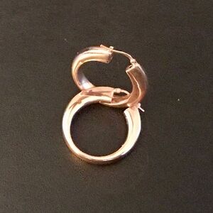 Bronze Modern Infinity Earrings with Sleek Design